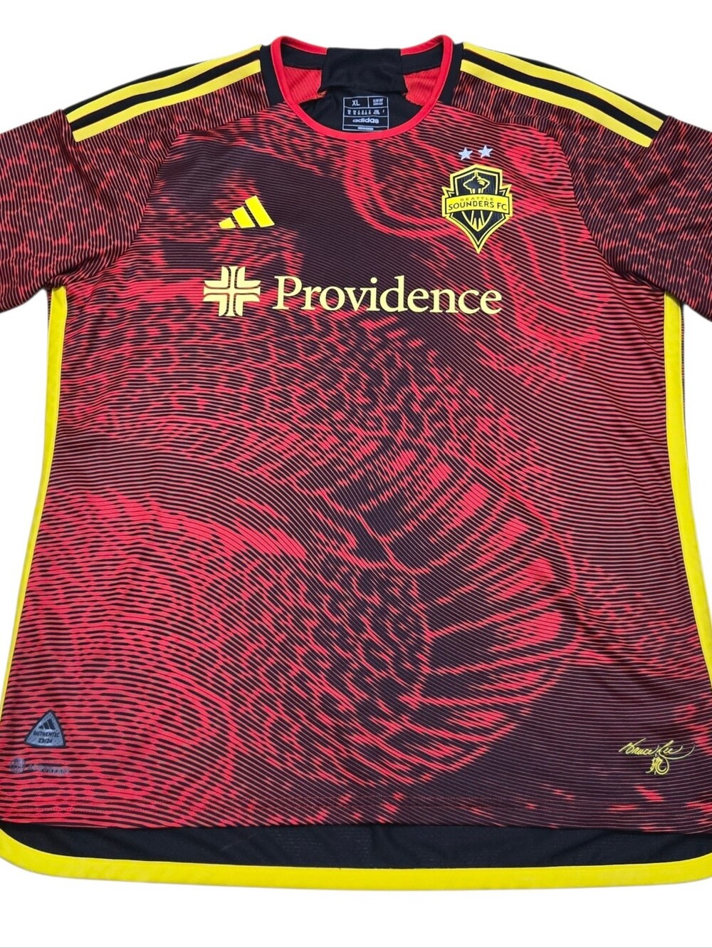 Adidas Seattle Sounders Authentic Bruce Lee Away Edition Soccer Jersey, Men's XL